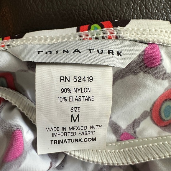 Trina Turk Maxi Dress Halter Sleeveless Geometric Print Casual Size M - Picture 5 of 6